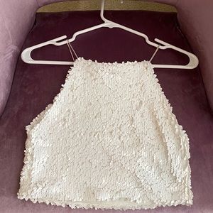 Forever 21 Sequin Crop Top
